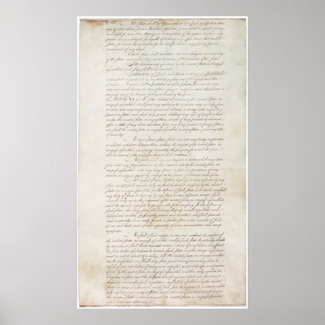 Articles of Confederation of the united States_pg2 Poster (Front)
