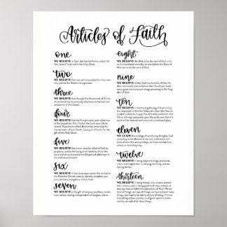 Articles of Faith Poster