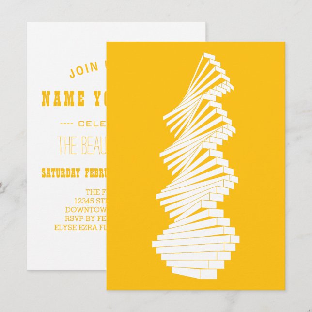 articulated wall invitation (Front/Back)