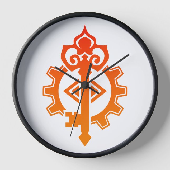 Artificer Engineer Crafter Mechanist DnD Clock (Front)