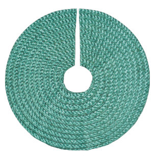 Artificial braided green fabric texture. brushed polyester tree skirt