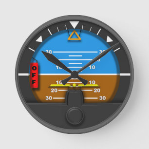 artificial horizon wall clock