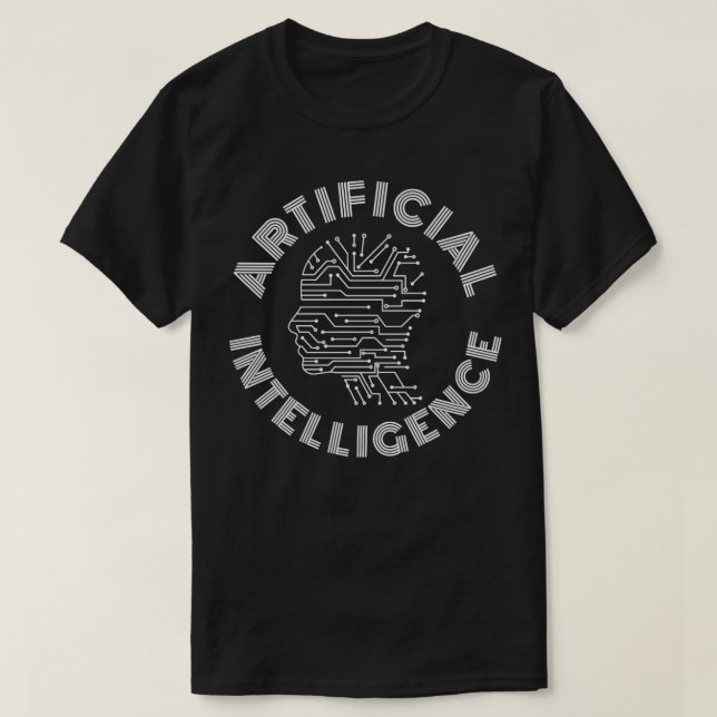 Artificial Intelligence AI machine learning T-Shirt (Design Front)