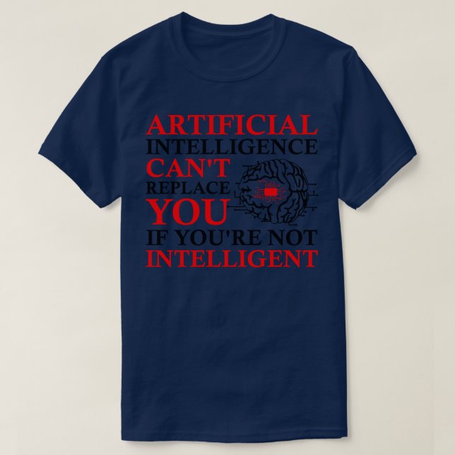 Artificial Intelligence Algorithm Programmer AI De T-Shirt (Design Front)