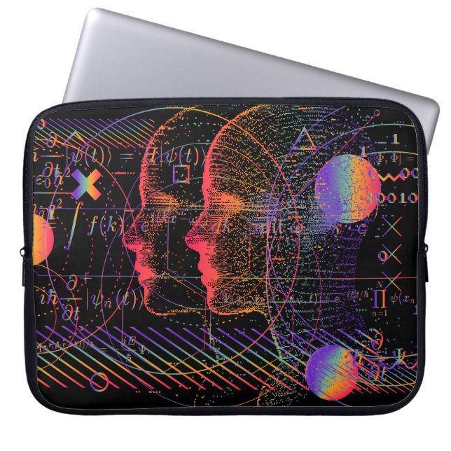 Artificial Intelligence and Virtual Reality concep Laptop Sleeve (Front)
