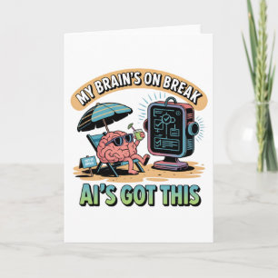 Artificial Intelligence Brain Break Humour Card