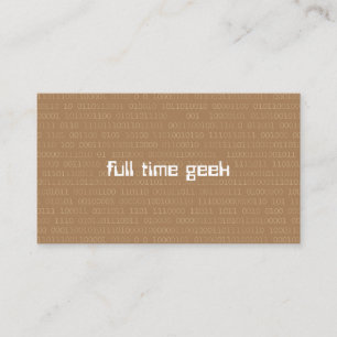 Artificial Intelligence Computer AI Binary Numbers Business Card