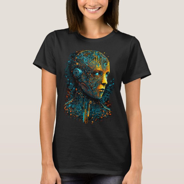 Artificial Intelligence  Computer Science  IT Prof T-Shirt (Front)
