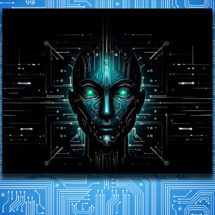 Artificial intelligence digital science robotics poster