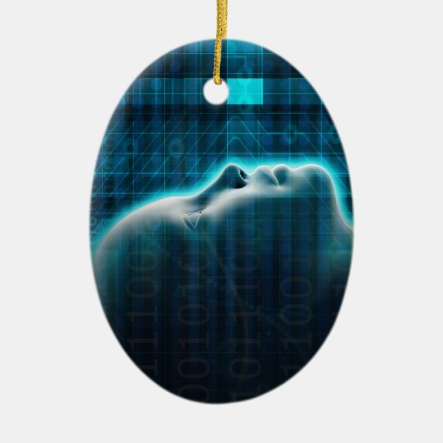 Artificial Intelligence Evolution with Digital Ceramic Tree Decoration (Front)