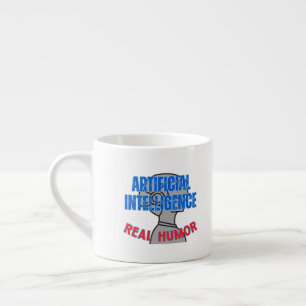 Artificial intelligence, real humour.w White BG Espresso Cup