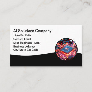 Artificial Intelligence Services New Business Card