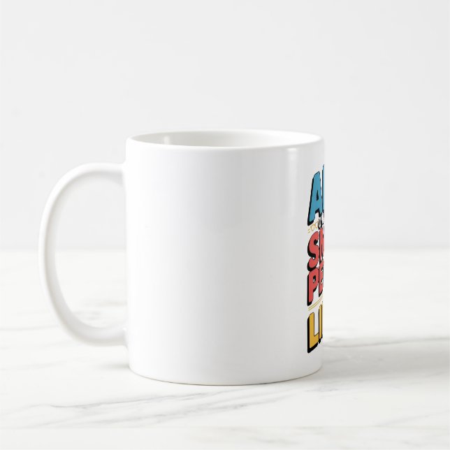 Artificial Intelligence Smart People Funny Quote Coffee Mug (Left)
