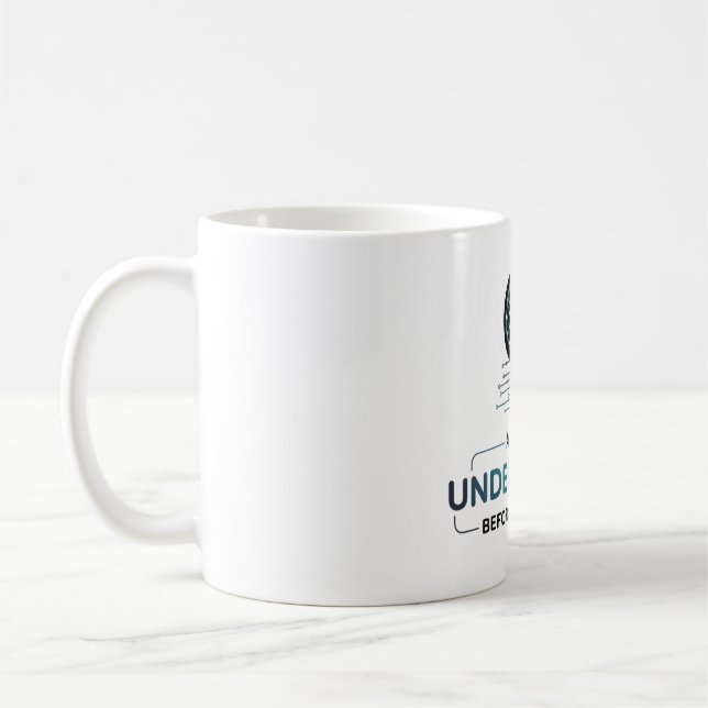 Artificial Intelligence Smart Tech Design Coffee Mug (Left)