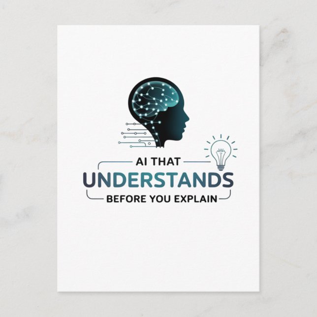 Artificial Intelligence Smart Tech Design Postcard (Front)