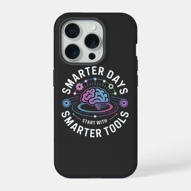 Artificial Intelligence Smarter Tools iPhone Case (Back)