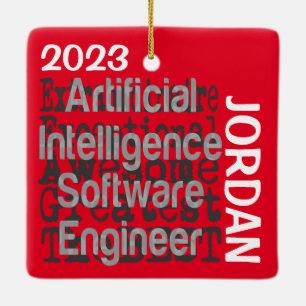 Artificial Intelligence Software Engineer Ceramic Ornament