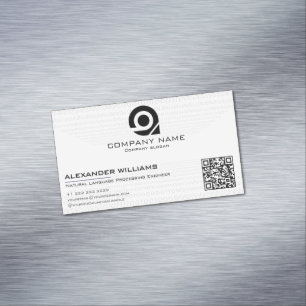 Artificial Intelligence Software Engineer Visiting Magnetic Business Card