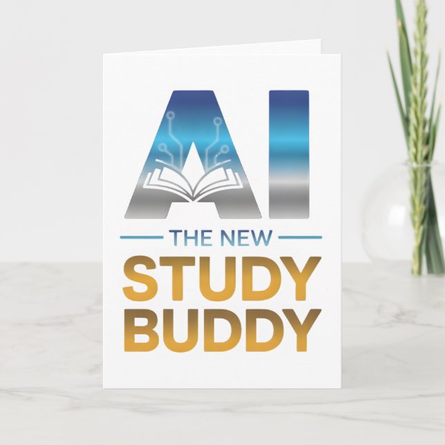 Artificial Intelligence Study Buddy Design Card (Front)