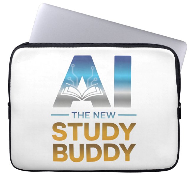 Artificial Intelligence Study Buddy Design Laptop Sleeve (Front)