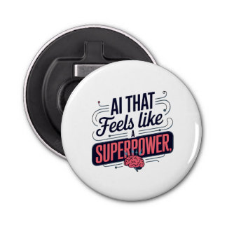 Artificial Intelligence Superpower Graphic Bottle Opener