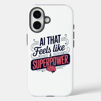 Artificial Intelligence Superpower Graphic iPhone 16 Case