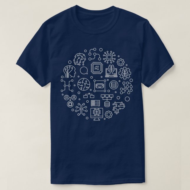 Artificial Intelligence Technology AI T-Shirt (Design Front)