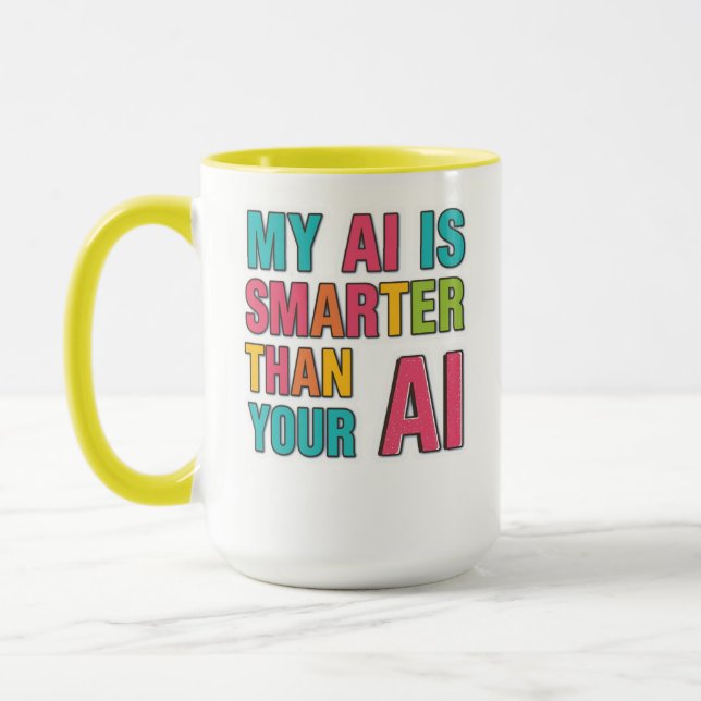 Artificial intelligence tee  mug (Left)