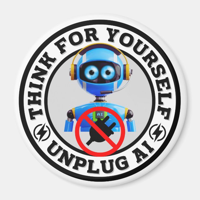 Artificial Intelligence - Unplug AI Magnet (Front)