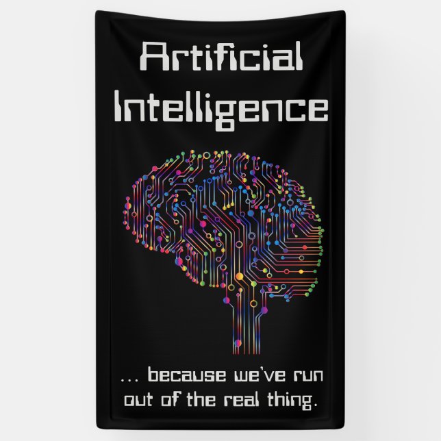 Artificial Intelligence vs Real Thing Banner (Vertical)