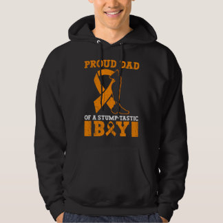 Artificial Leg And Limb Loss Awareness Dad Hoodie
