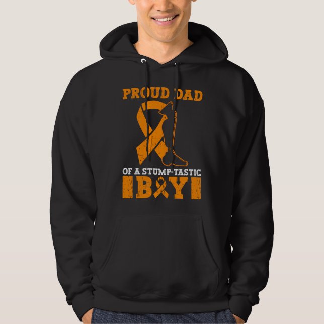 Artificial Leg And Limb Loss Awareness Dad Hoodie (Front)