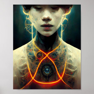 Artificial Life 5 Science Fiction Art Poster