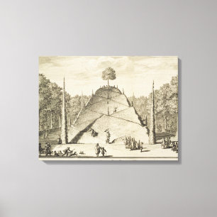 Artificial Mount Parnassus, engraved by Johannes V Canvas Print