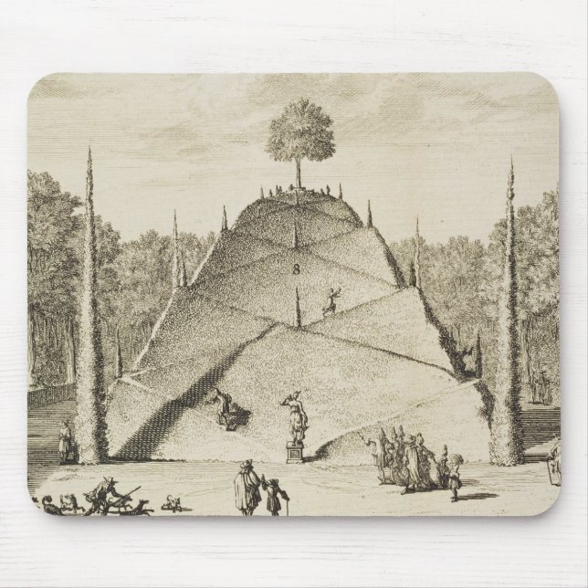 Artificial Mount Parnassus, engraved by Johannes V Mouse Mat (Front)