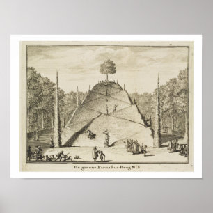 Artificial Mount Parnassus, engraved by Johannes V Poster