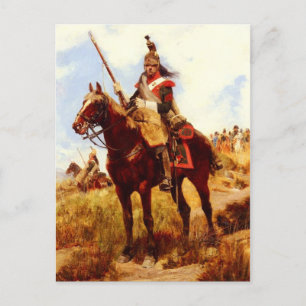 Artilleur a Cheval Postcard