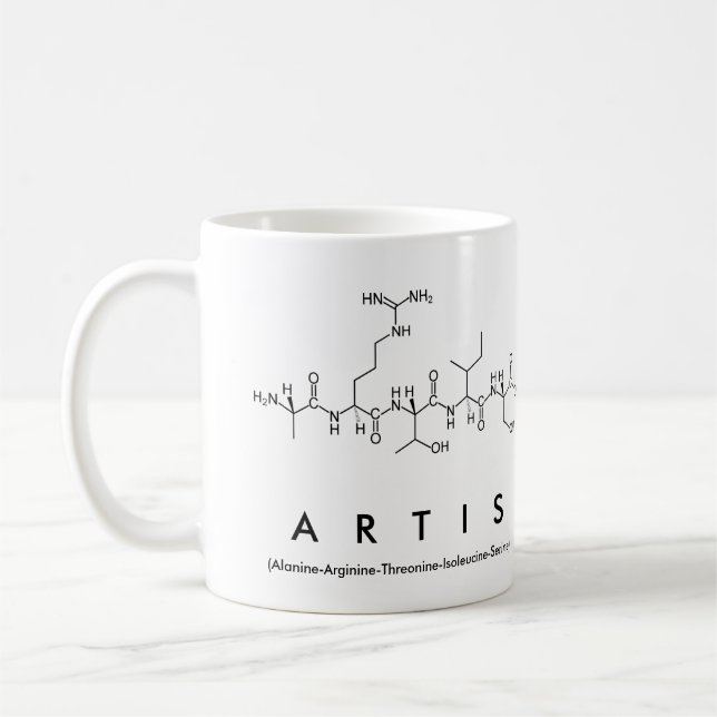 Artis peptide name mug (Left)