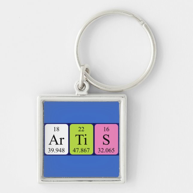 Artis periodic table name keyring (Front)
