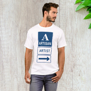 Artisan Artist Studio Sign Directional Arrow T-Shirt