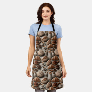 Artisan Bakery Still Life Pattern with Bread Apron