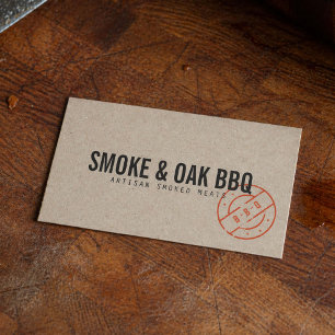 Artisan BBQ Kraft Look Business Card