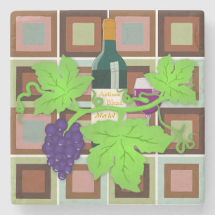 Artisan Blend Merlot Stone Coaster