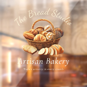 Artisan Bread Basket Window Cling