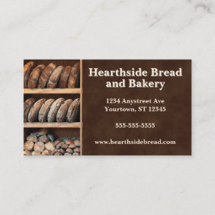 Artisan Bread Shelves Bakery Boulangerie Business Card