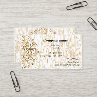 Artisan Business Card Design for a Woodworking