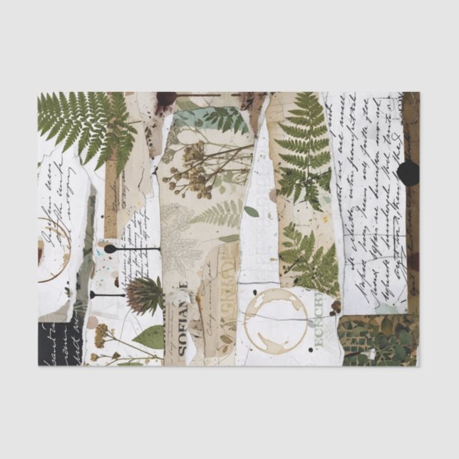 Artisan Collage Tissue:-Botanical Tissue Paper (Front)