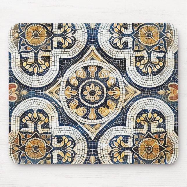 Artisan Geometric Floral  Mouse Mat (Front)