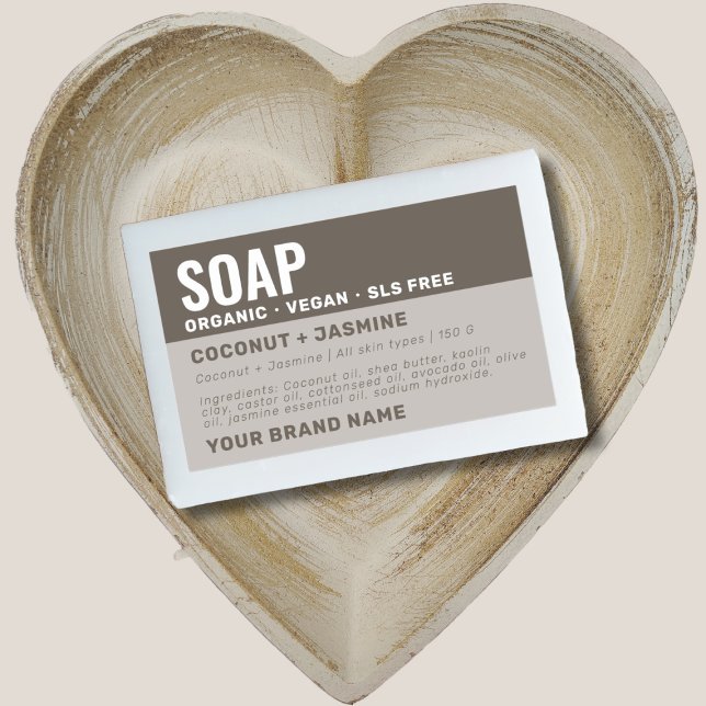 Artisan handmade soap product label (Creator Uploaded)