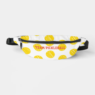 Artisan Polka Dots TEAM PICKLEBALL Sports Fun Bum Bags